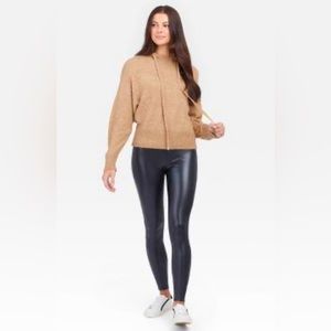 Spanx leather leggings. Medium. Like new